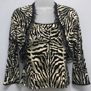 Joseph Ribkoff tank and shrug set